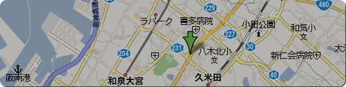 大阪府岸和田市荒木町1丁目32-16地図